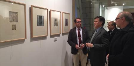 Imagen Santa María la Real de Nieva acoge una exposición de aguafuertes sobre el esgrafiado segoviano