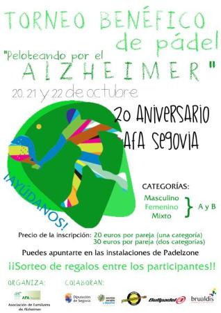 Imagen La Diputación apoya un torneo benéfico de pádel a favor de los enfermos de Alzheimer