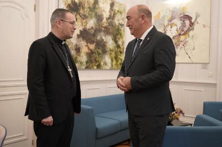 Imagen El obispo de Segovia se interesa por el papel de la Diputación en los pueblos de la provincia en su visita al presidente